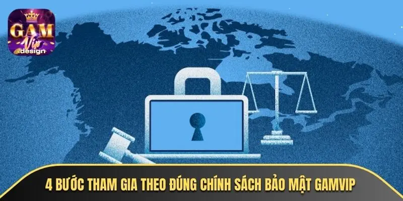 4 bước tham gia theo đúng chính sách bảo mật GAMVIP